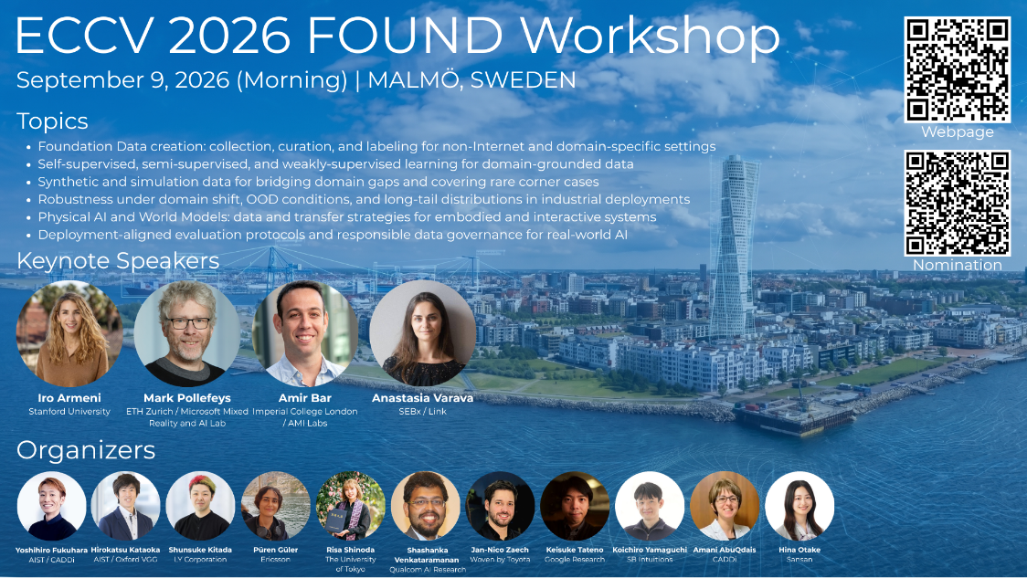 ECCV 2026 FOUND Workshop